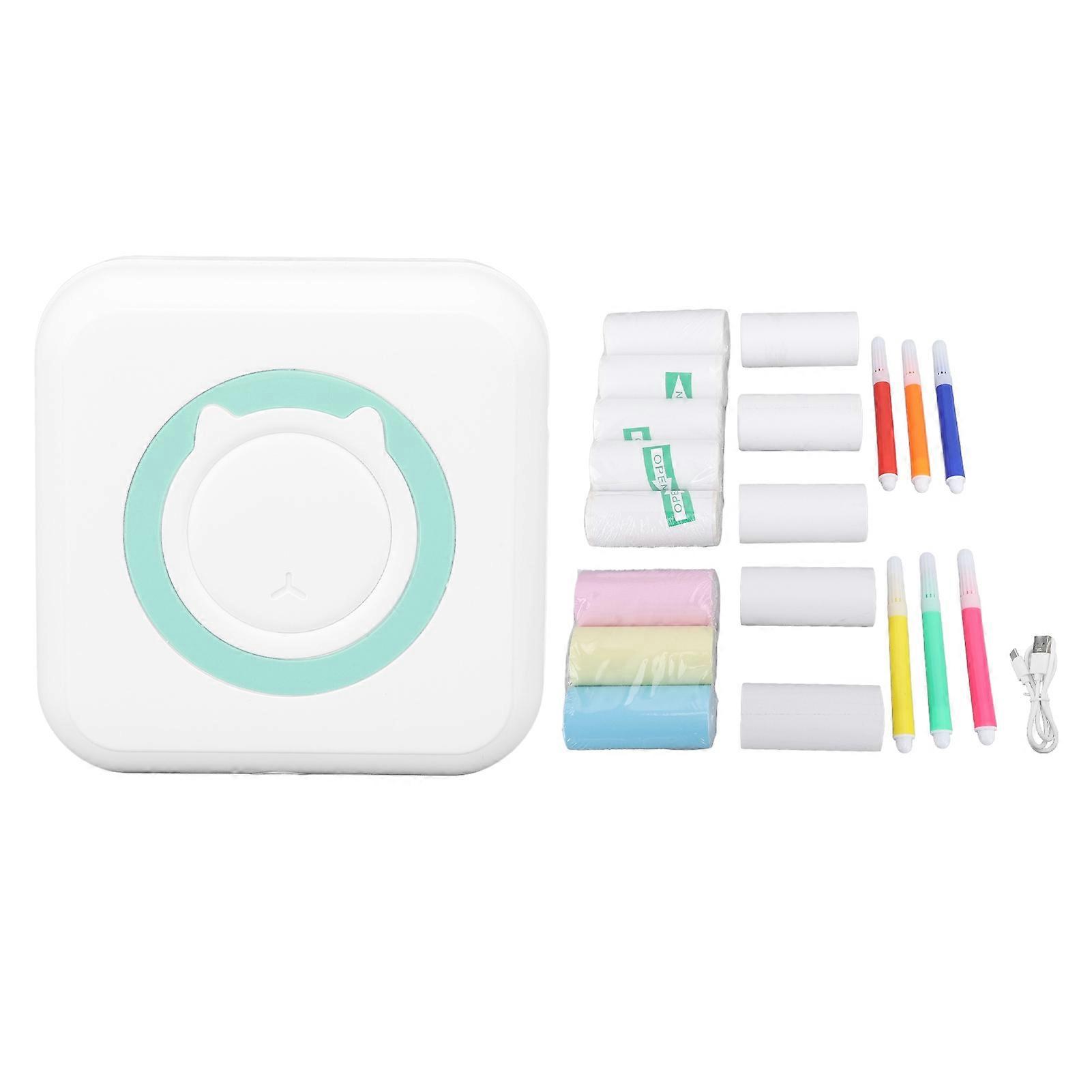 Compact Bluetooth Thermal Printer for Colorful Study Notes and Learning