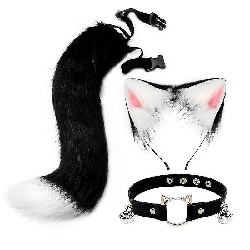 Cat Ears and Wolf Fox Animal Tail Cosplay Costume