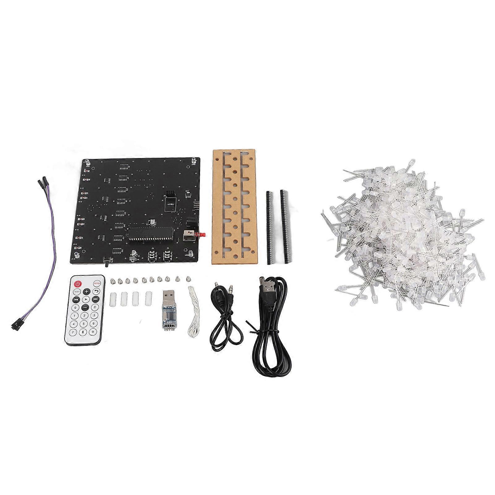 3D DIY Electronic Light Cube WIFI Mobile Phone APP Word Production Kit (Unwelded Base Plate)