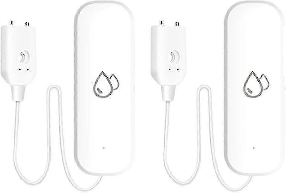 2pcs Water Leak Detector,tuya Smart Home Wifi Water Leakage Immersion Sensor Detector, App Alarm Control