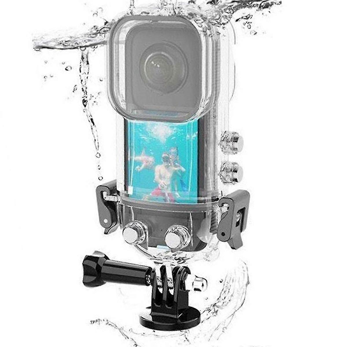 For X3 Shadow Rock Panoramic Camera 40m Diving Case Waterproof Case Seamless Splice Waterproof Case