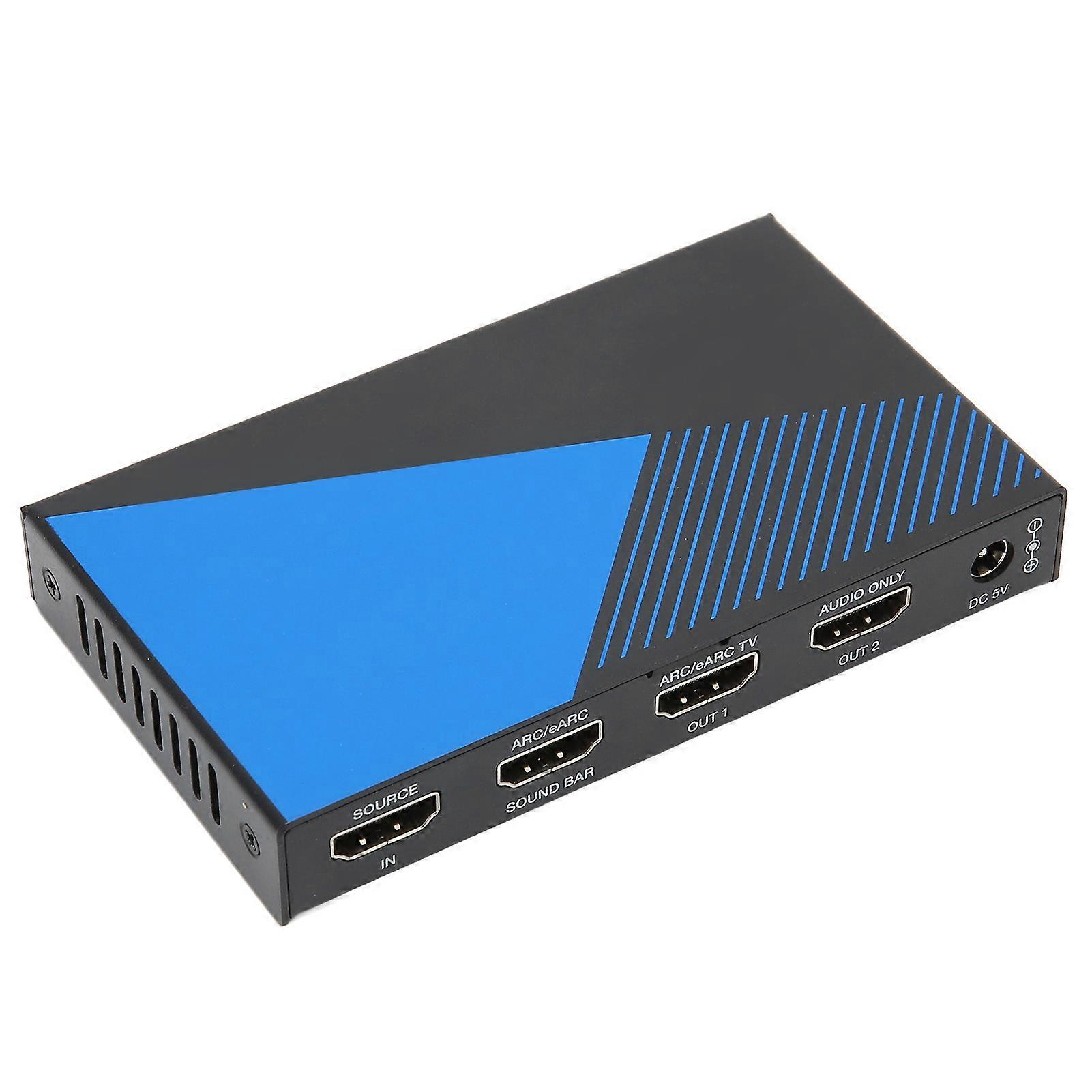 HD Multimedia Interface Processor 4K 60Hz 18Gbps Extractor Converter ARC EARC Support 100240V US Plug