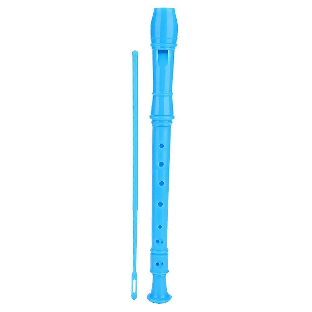 8 Hole Clarinet Flute with Cleaning Rod and Instruction for Children Kids Beginner (Blue)