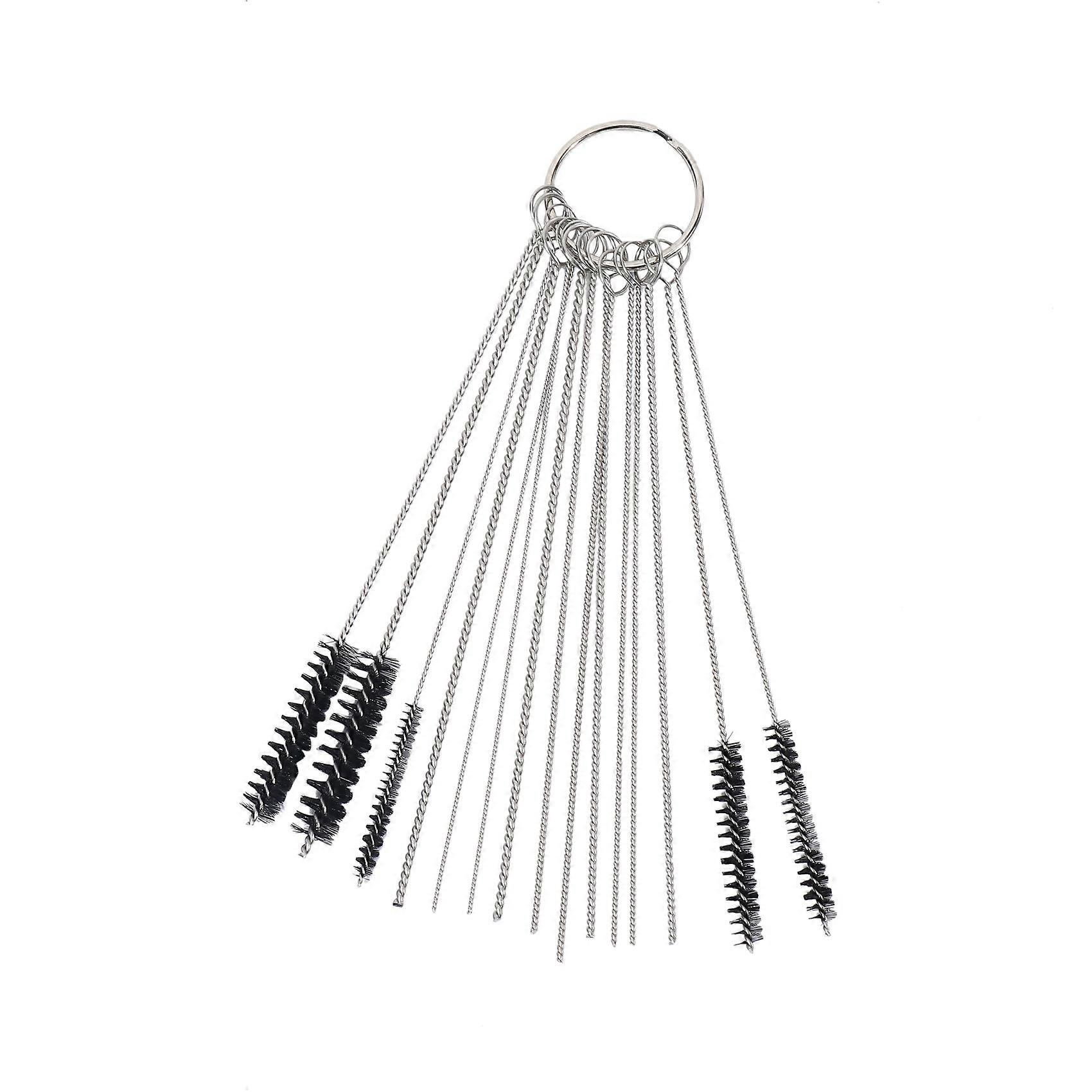 Carburetor Carbon Dirt Jet Cleaner Tool Kit 10x Cleaning Needles With 5x Brushes