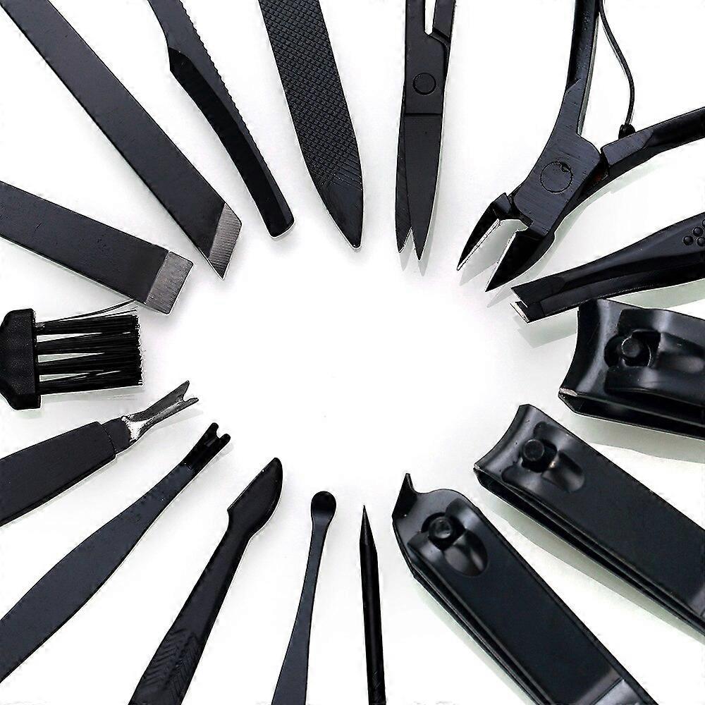 16PCS Edelstahl-Nagelknipser-Kit