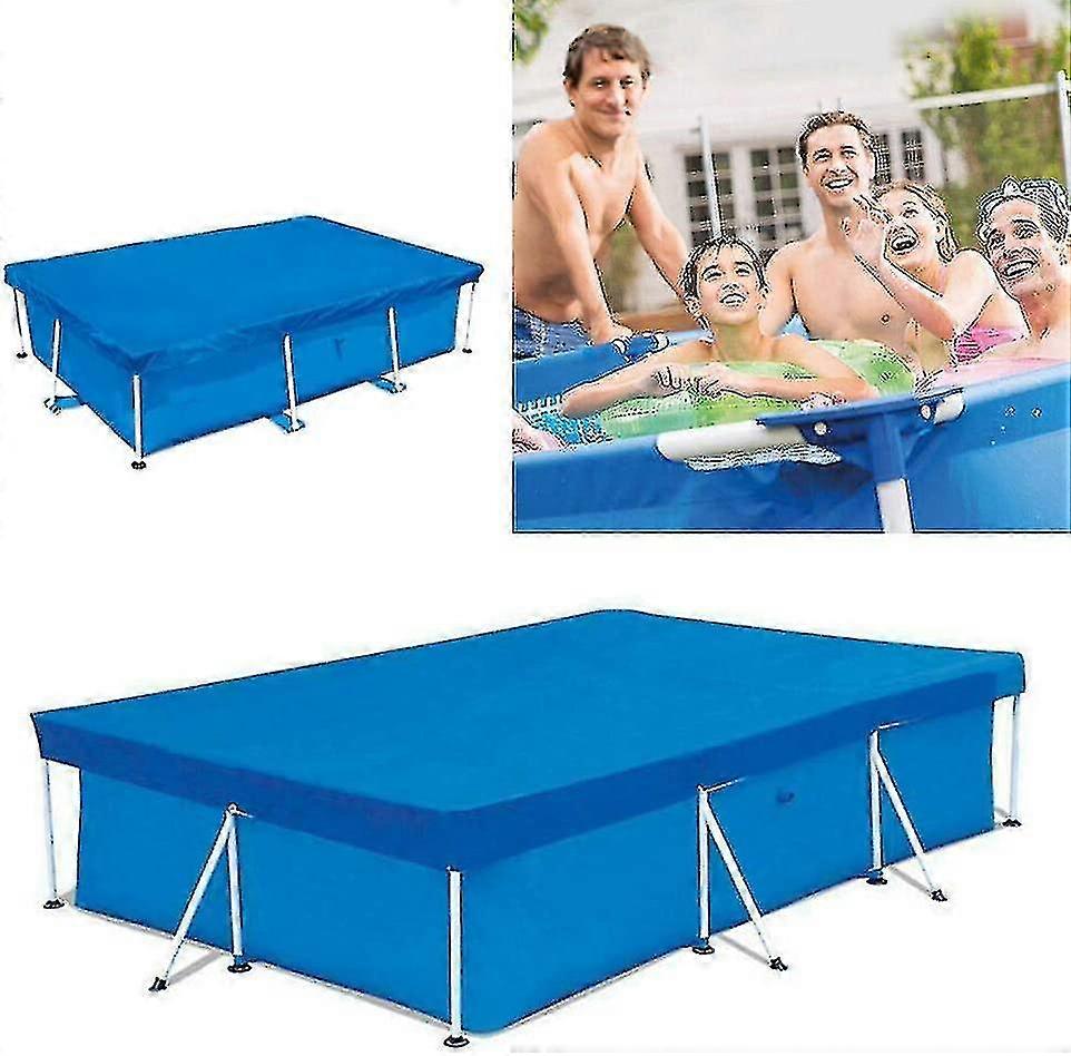 Rectangular Pool Cover, Frame Swimming Pool Cover, Above Ground Rainproof Dust Cover Inflatable Family Pool Paddling Pools And Outdoor Garden