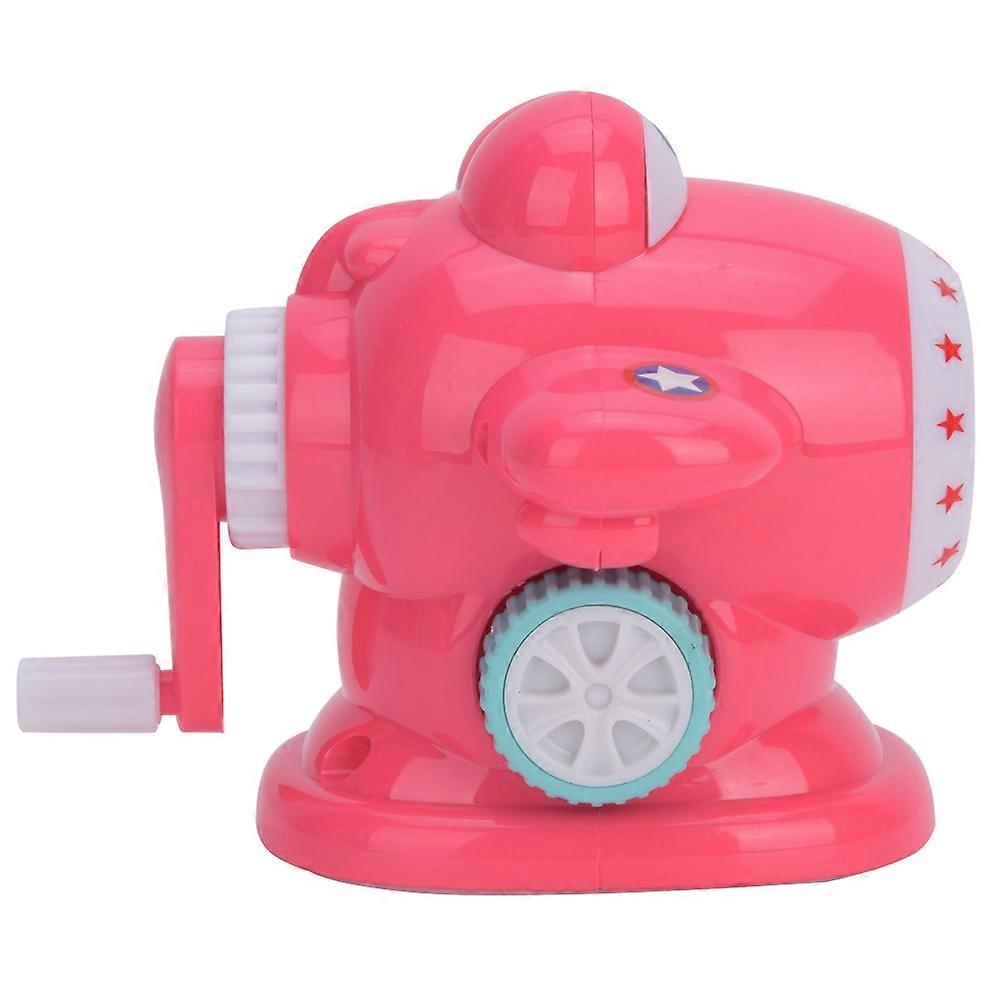 Manual Pencil Sharpener ABS Plastic Cartoon Plane Shape Single Hole School Stationery