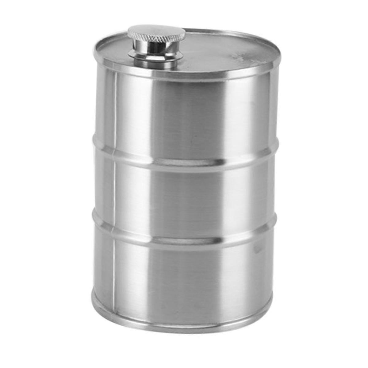 750Ml Barrel Wine Pot Stainless Steel Mini Hip Flask Sake Cup Cylindrical Portable for Travel for O