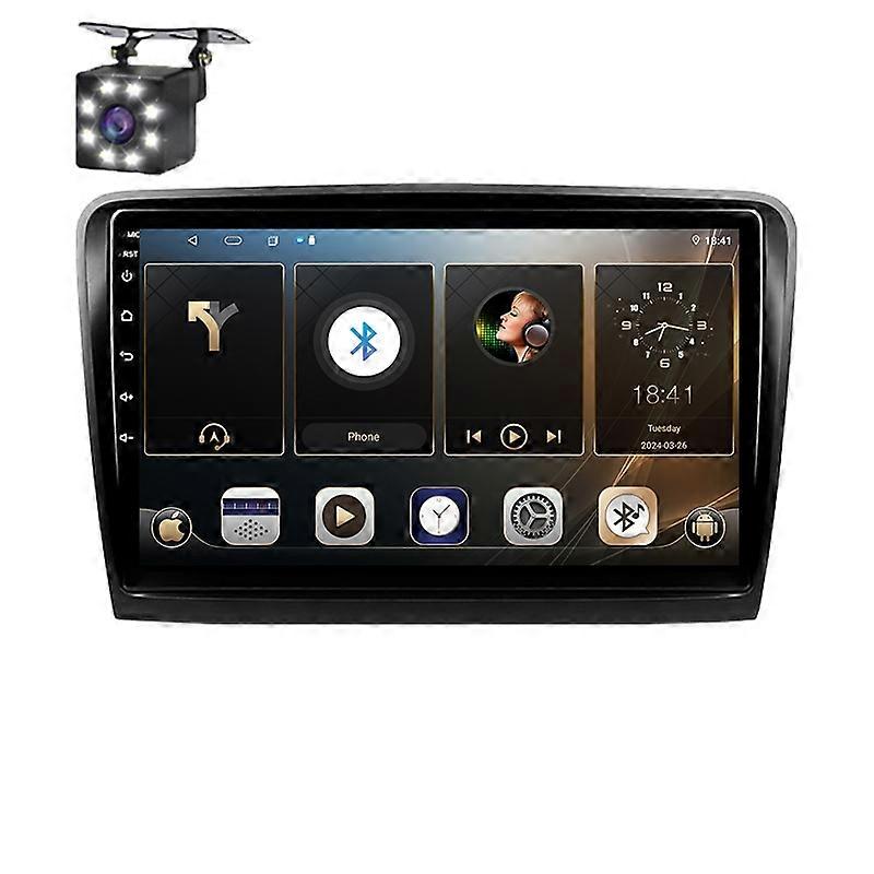 Android自動シュコダスペルブ2 B6 2008 - 2015カーマルチメディアラジオワイヤレスナビゲーションGPS