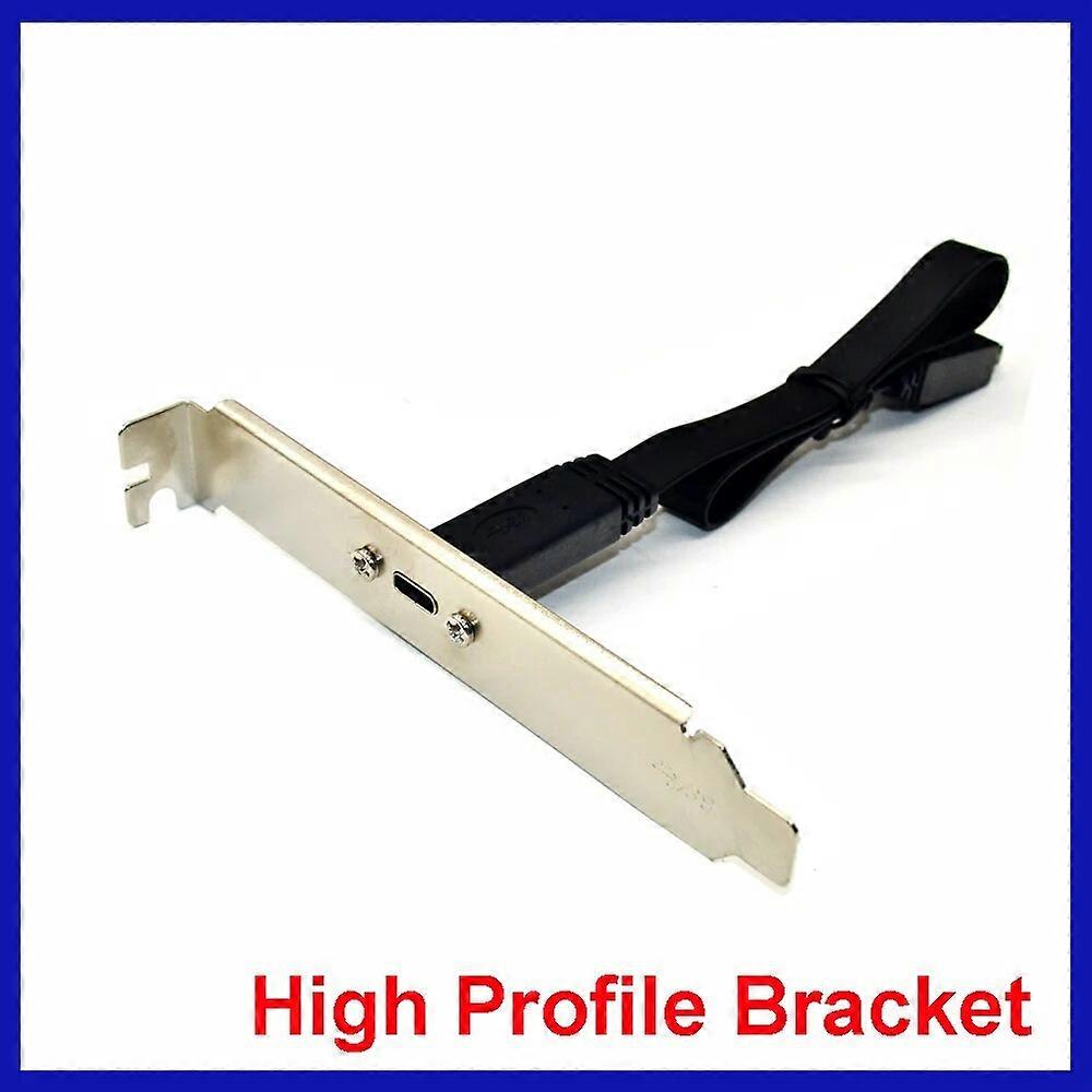 50cm USB 3.1 Front Panel Header Type-E To USB-C Type C Female Connector Extension Wire Cable +Panel Mount Screw Type E Connector