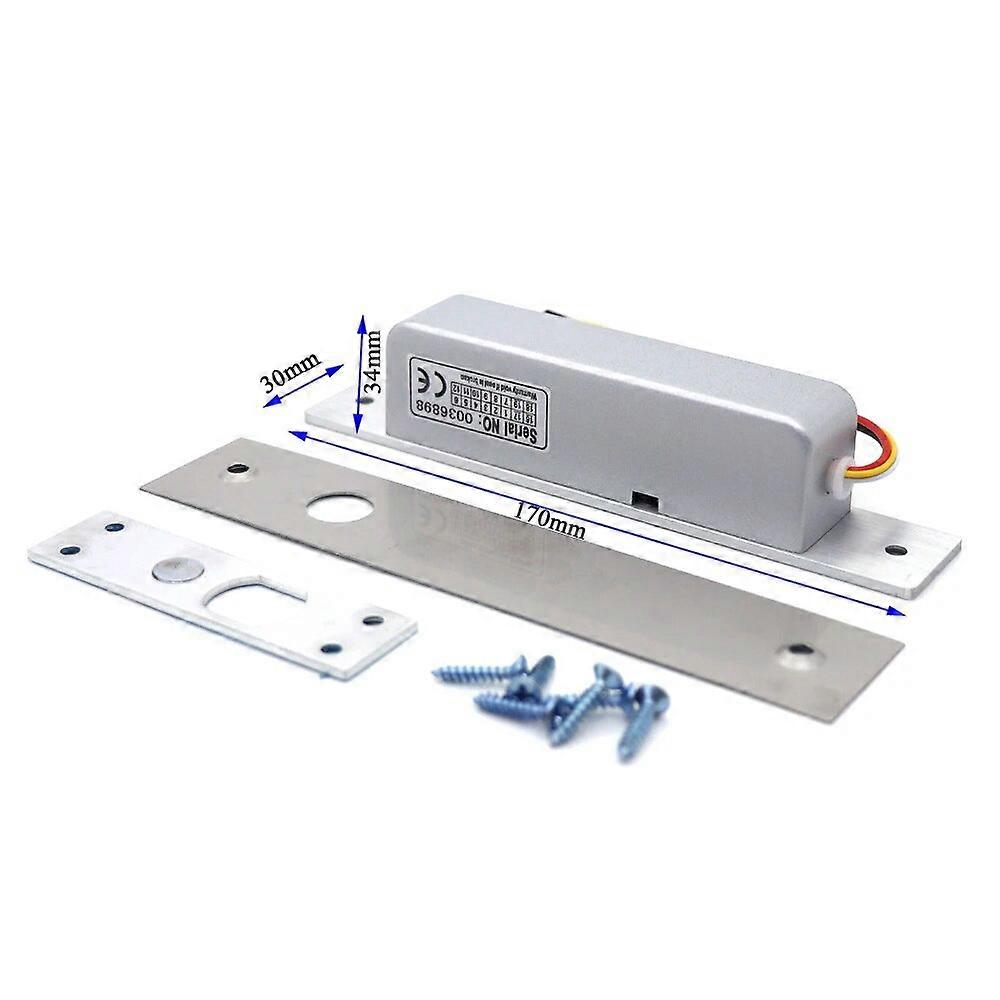 Serrure de porte à pêne abaissé électrique DC 12V Induction Pêne dormant automatique Système de contrôle d’accès de sécurité serrure électronique