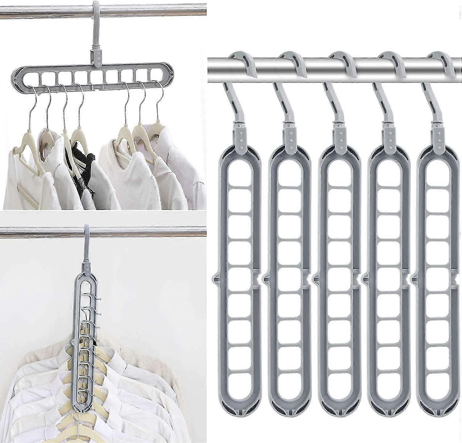 2023 - Hanger Organizer, Multifunctional Premium Plastic Hangers, S Shape Opening, 360 Swivel Hook