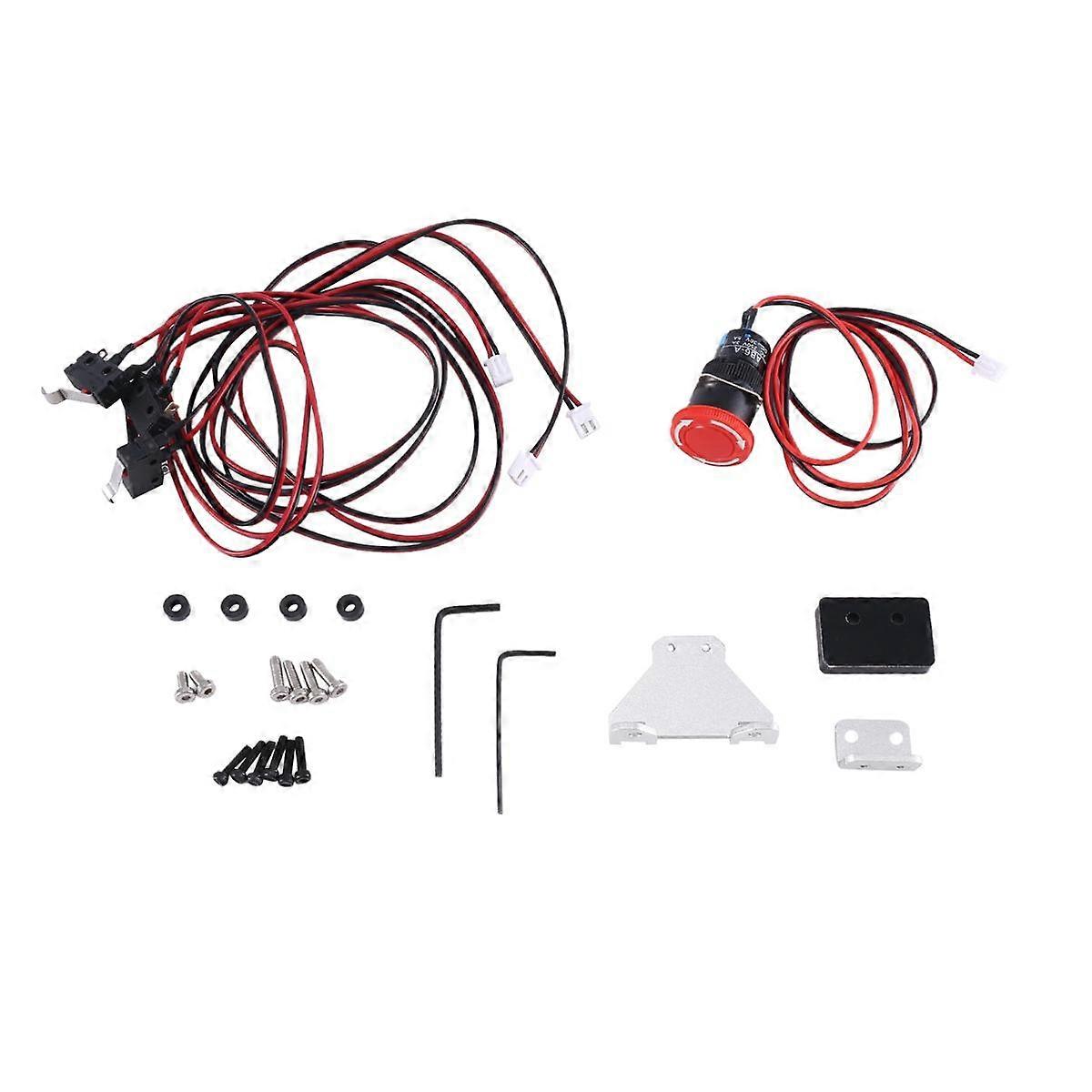 2 Pin Limit Switch Emergency Stop Switch Part Engraving Machine Accessories for 3018 PRO /3018 Max