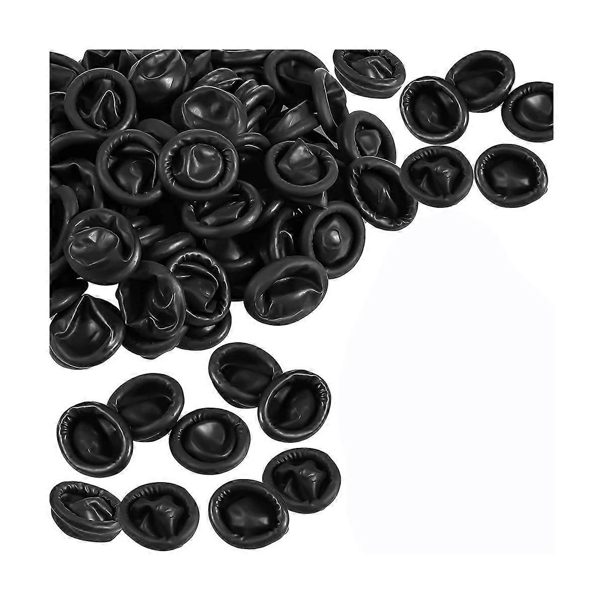 800 Pcs Latex jetable Finger Cots Protective Fingertips Gants Black Anti Static Finger Cots Rub