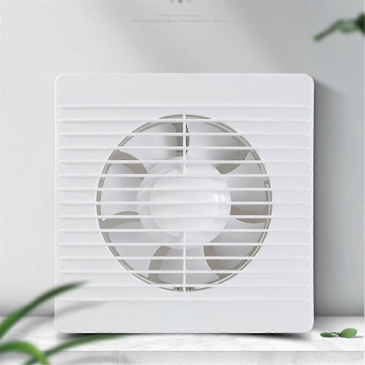 6In Toilet Exhaust Fan, Strong Silent Household Wall Exhaust Fan, Ventilation Fan US Plug