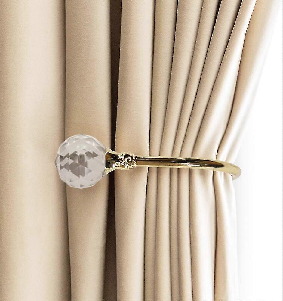 Curtain Tiebacks Wandhaken U Metall Curtain Tiebacks, Metall Curtain 2er Pack (klein, Gold)