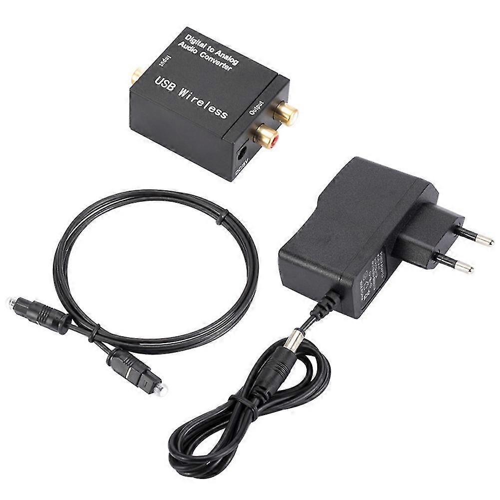 Digital To Analog Audio Converter Support Bluetooth Optical Fiber Coaxial To Rca R/l Audio Decoder