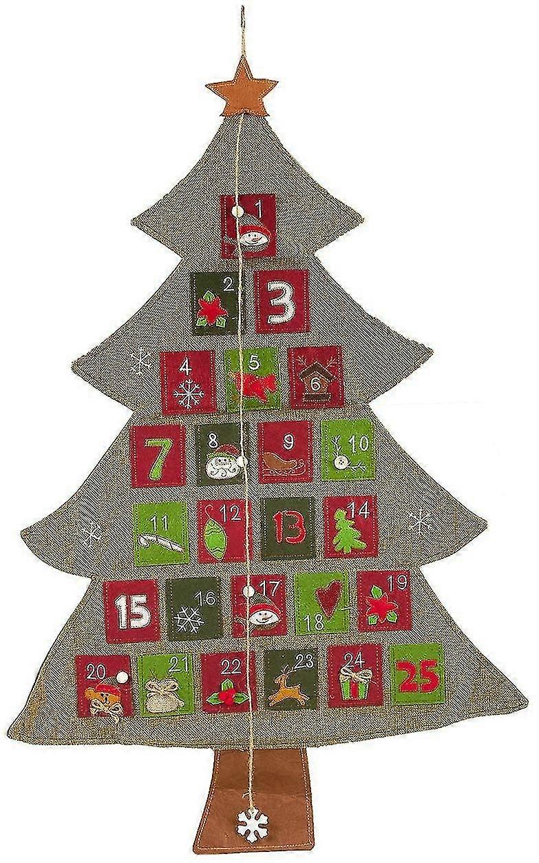 Felt Christmas Tree Countdown Advent Calendar