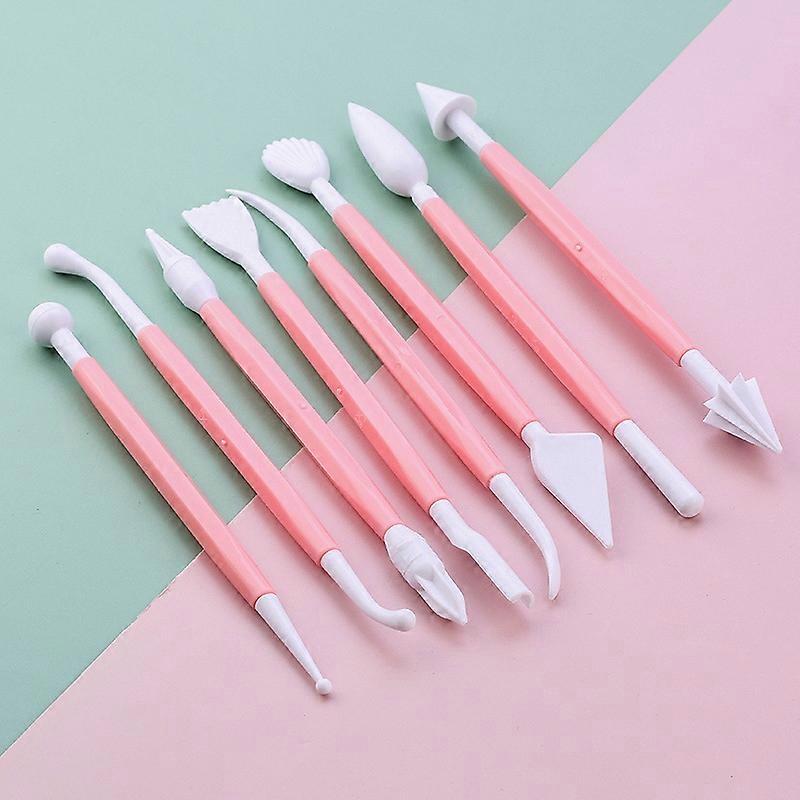 8Pcs Fondant Cake Decorating Modelling Tools