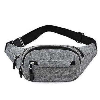 Waist Bag - 3 Compartments Different Colors gray