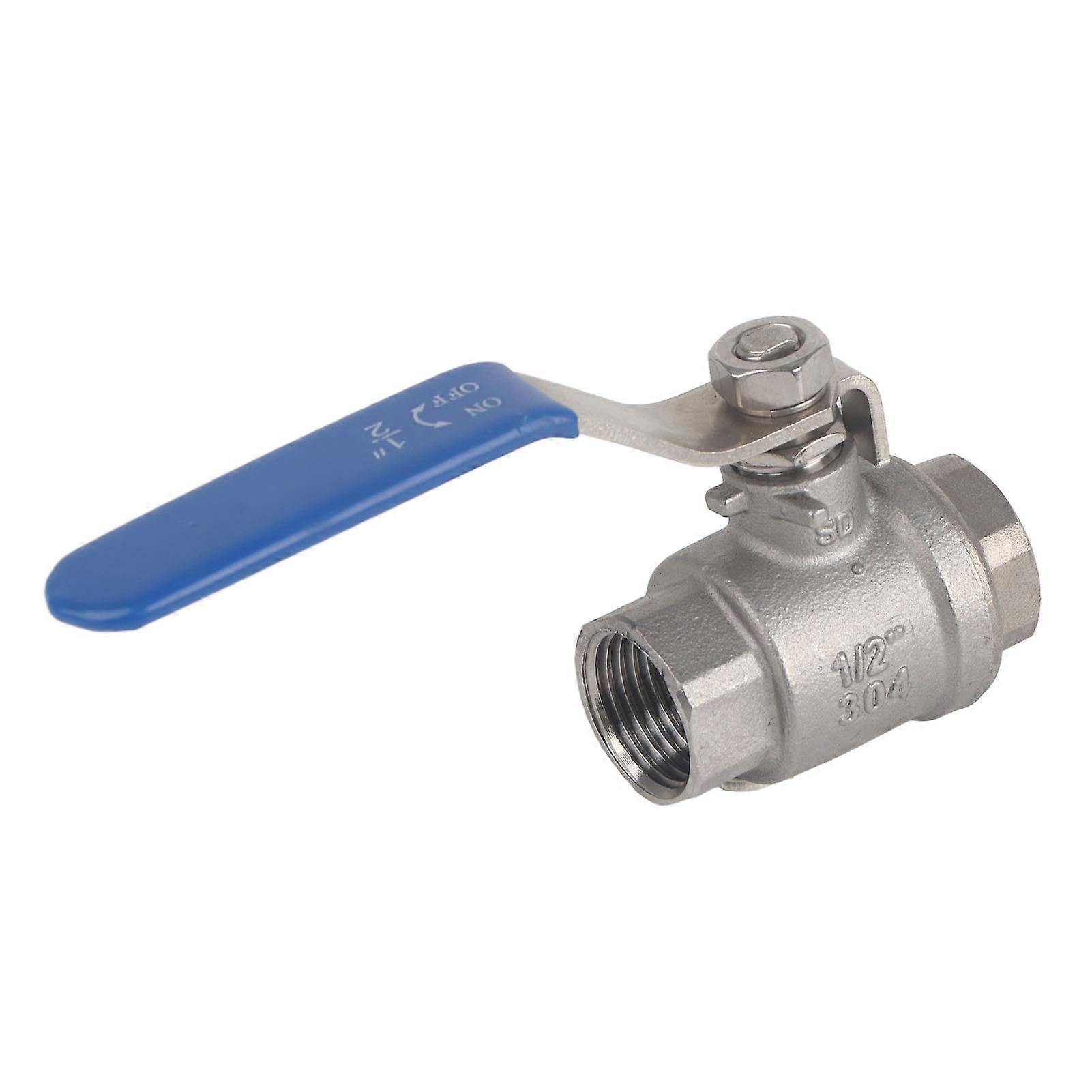 1/2 '' NPT fuld port 2-vejs roterende håndtag rustfrit stål SS304 To stykker kugleventil WOG1000