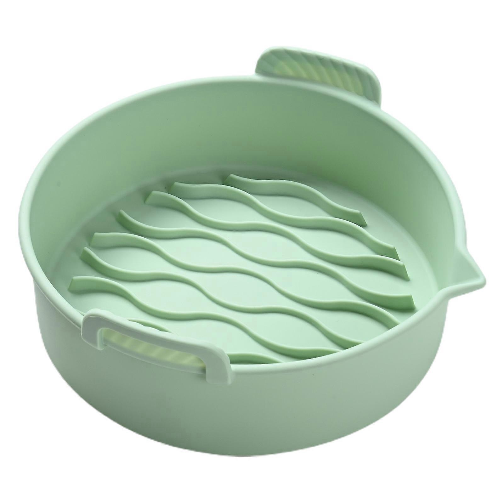 Baking Pan Non-stick Foldable Silicone Round Shape Grill Pizza Oven Roasting Tray Kitchen Gadget KAESI