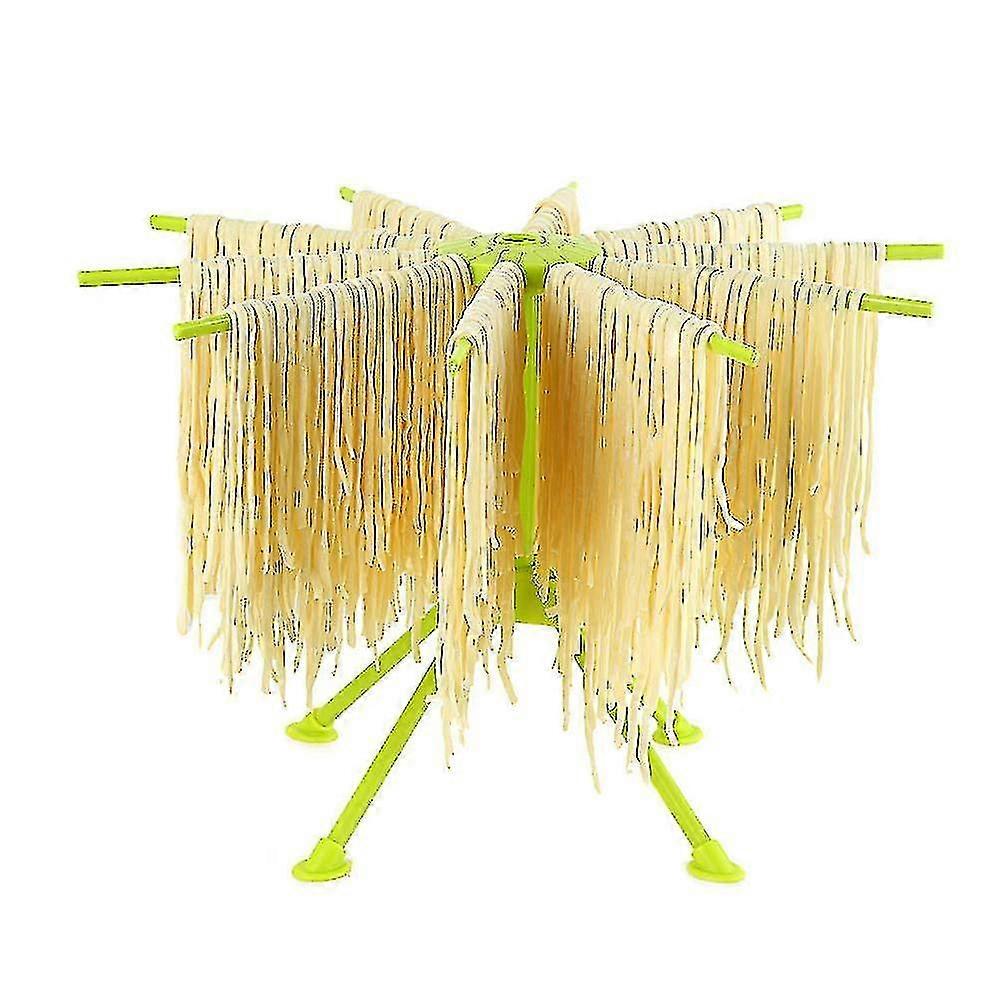 Foldable Pasta Drying Rack, Plastic Foldable Homemade Fresh Pasta Rack Kitchen Drying Rack, 10 Arms