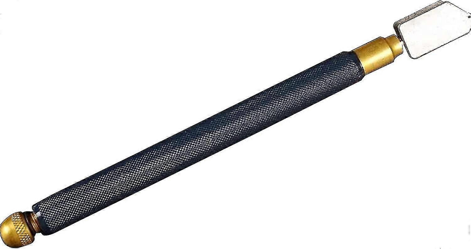 Upgraded Diamond Tipped Glass Cutters Tool 3-10mm With Grip Carbide Tungsten Alloy Handle - Oil Lubricated Glass Cutting Tool For Mirror, Tilesblack1p