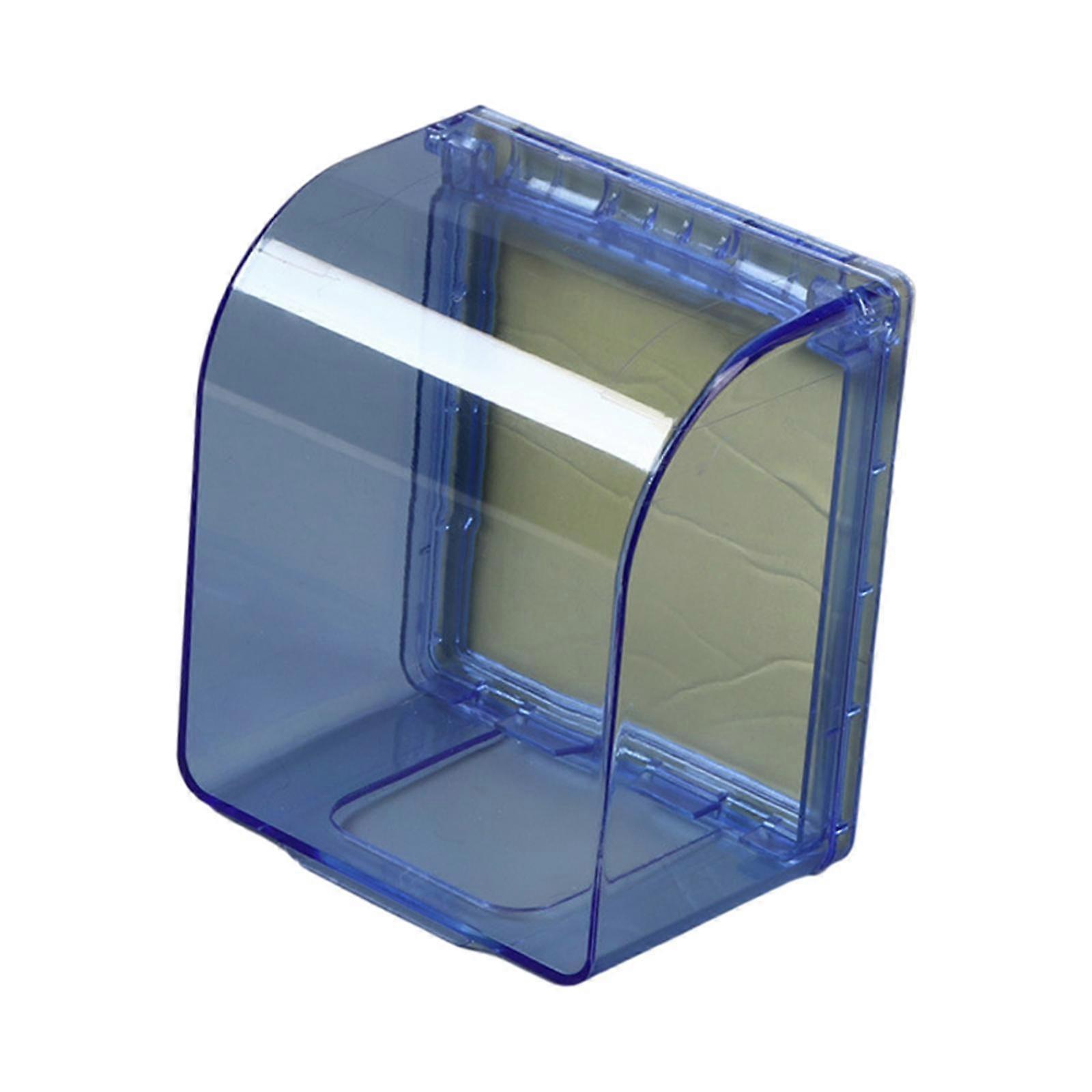 Outlet Protective Cover Organizer for Kitchen Switch Plate Power Panel Blue Transparent