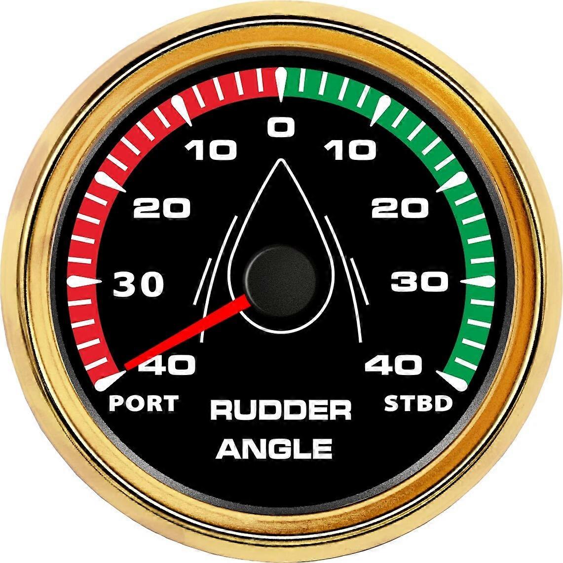 85mm Rudder Angle Indicator Gauge car silver white Marine Rudder Angle Indicator Meter Boat 0-190ohm With 7 Color Backlight 316L