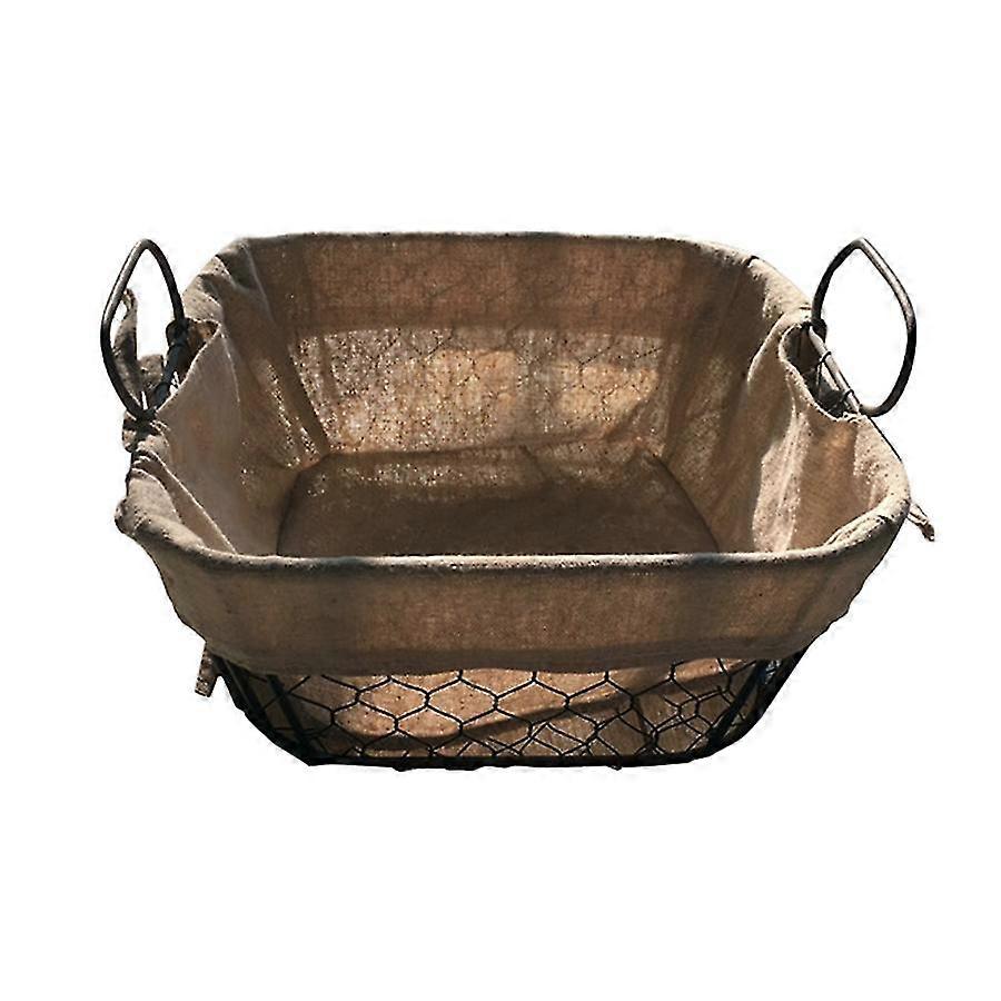 iron art storage baskets kitchen snack picnic bread container