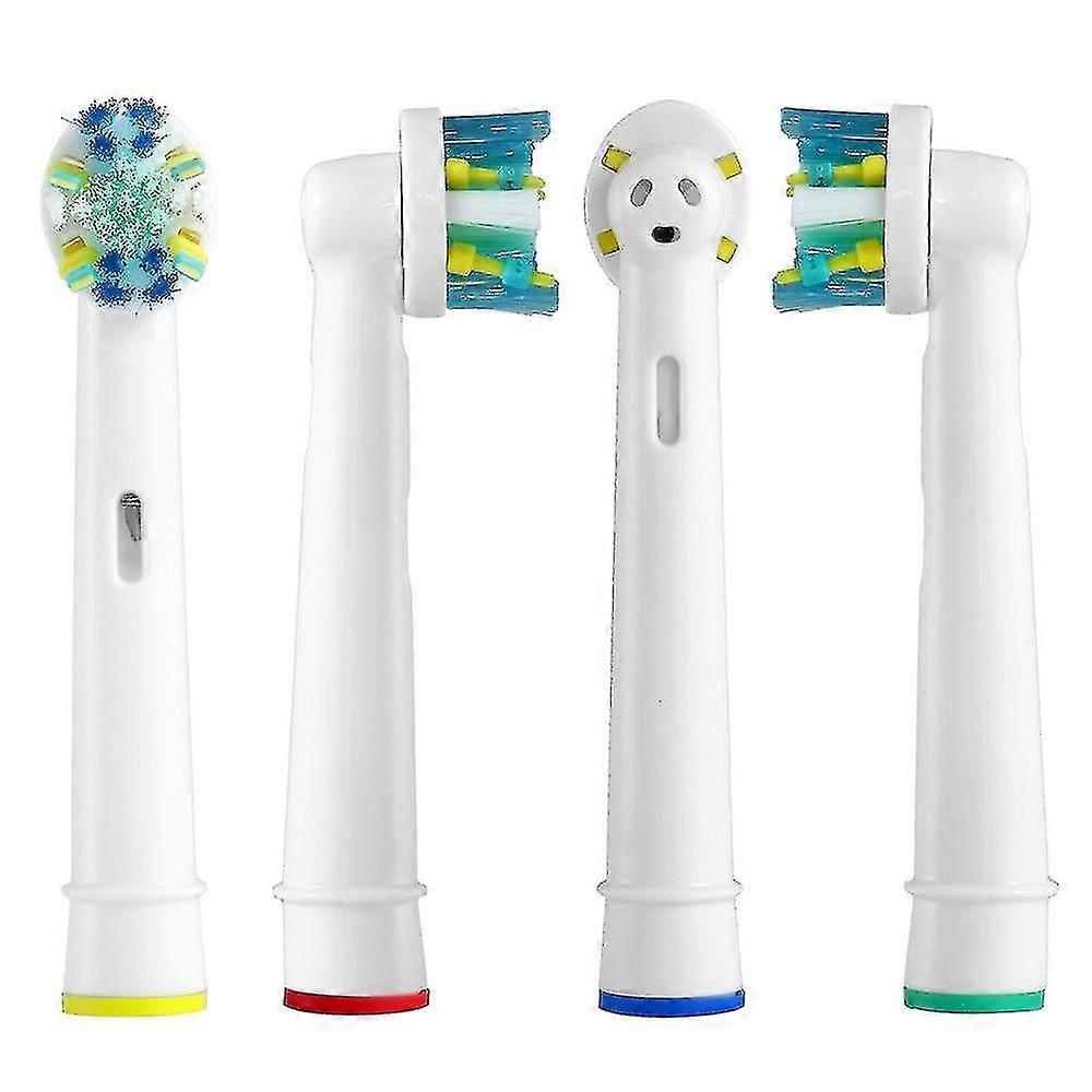 4 replacement brush heads compatible with Oral-b-braun