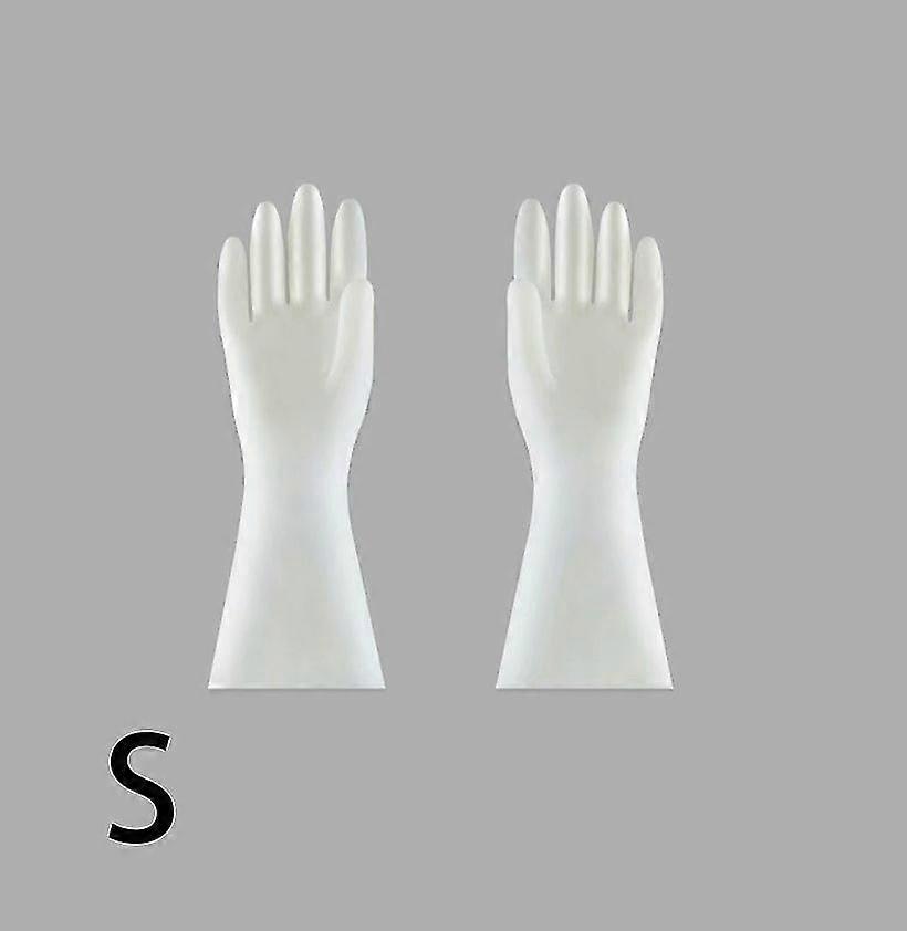 Kitchen Household Nitrile Latex Waterproof Dishwashing Gloves (s Code)