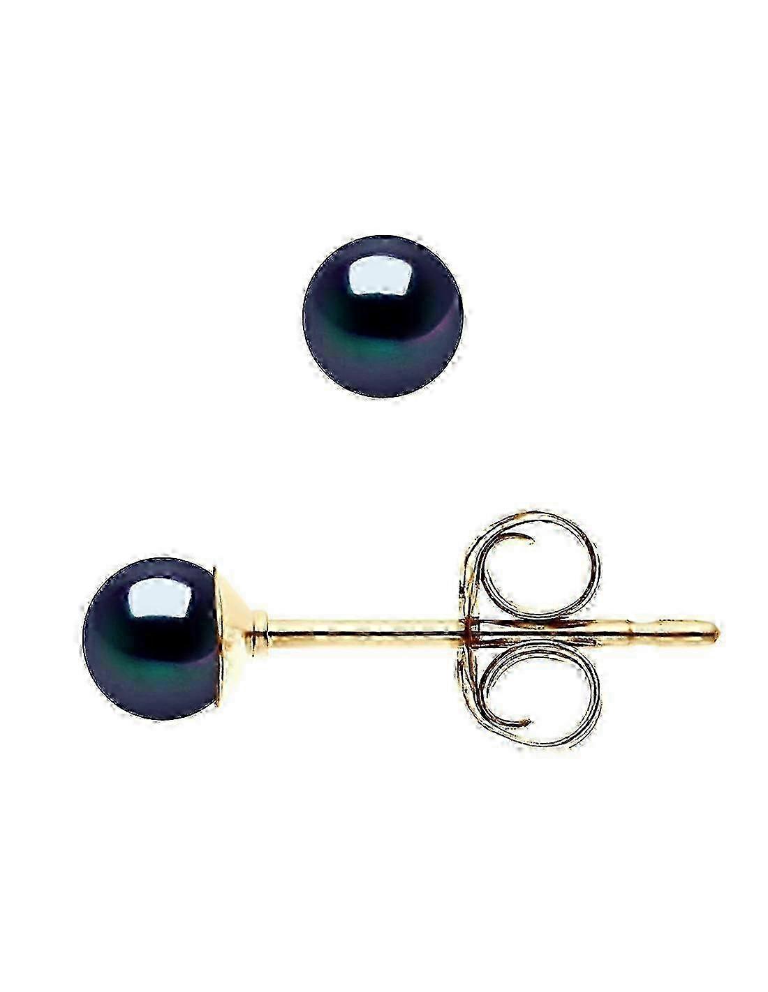 Náušnice 4-5 mm - Čierne - WENDY