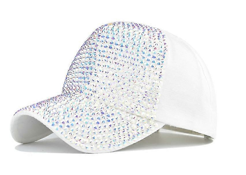 Bling Baseball Cap For Women With Full Diamond Design Adjustable Hat