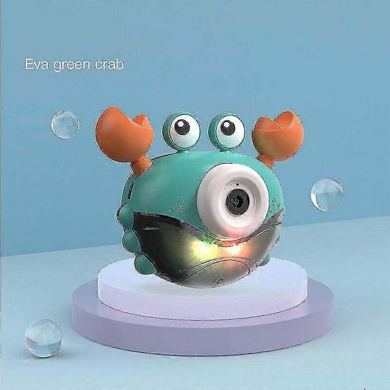 YYH-Camera Bubble Blowing Toys For Kids Automatic Soap Bubble Machine Electric Music Light Green