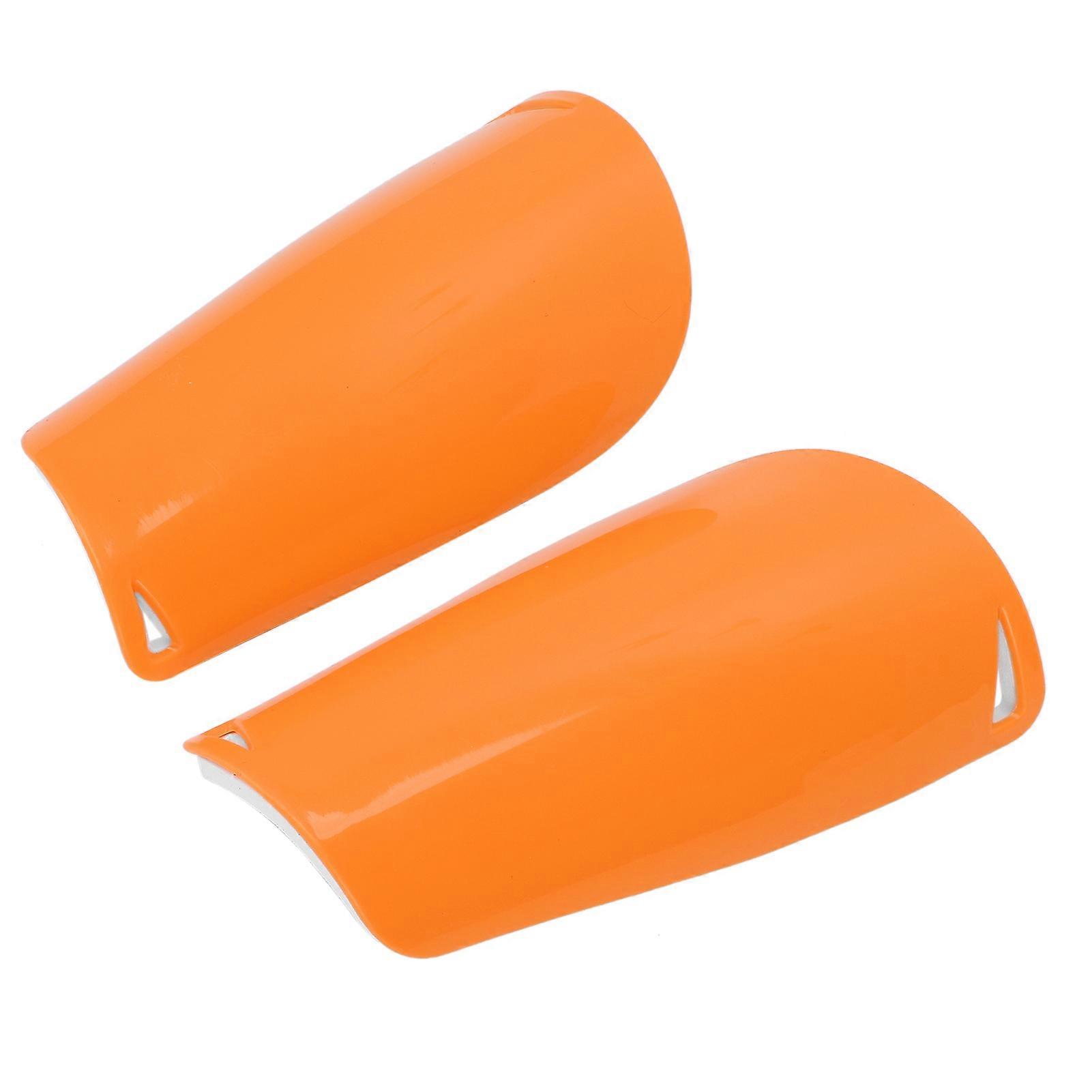 Soccer Shin Guards with EVA Cushioning Calf Protector for Football Games in Orange