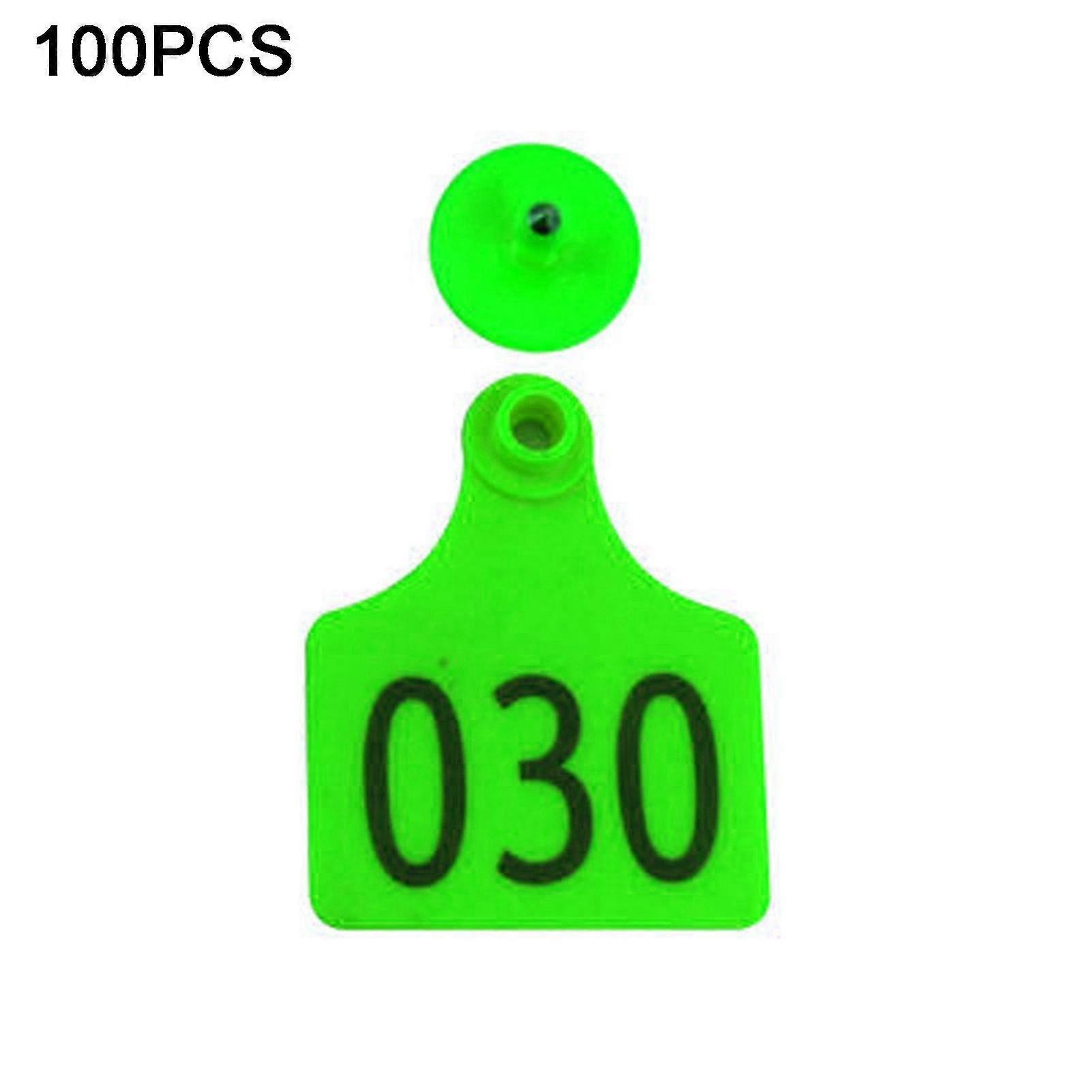 100pcs Ear Tag Numbered Anti-shedding Plastic Rabbit Ear Sign Marks For Sheep
