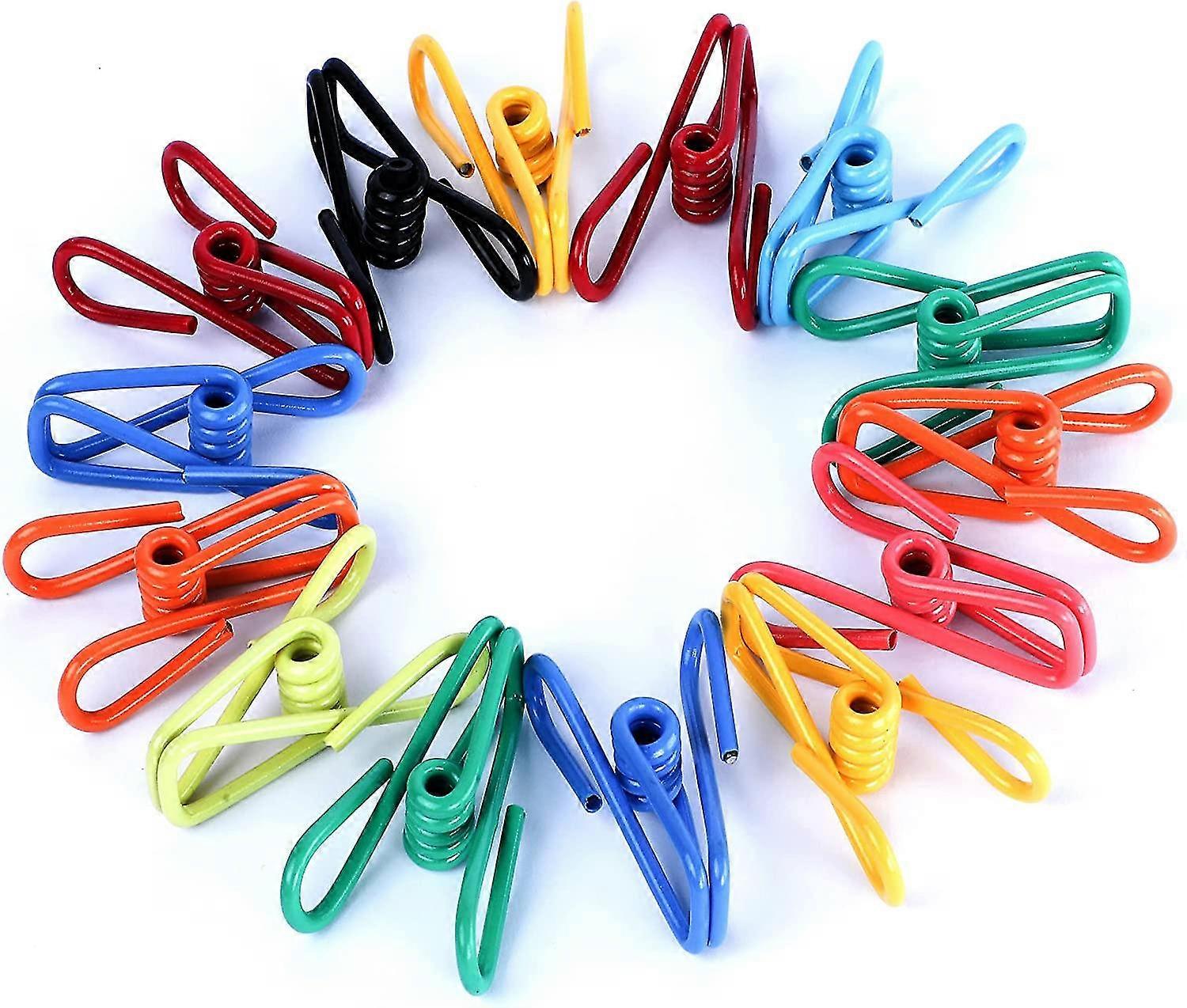 30 Pack Assorted Chip Bag Clip Utility - Coated Color Sealer, Color Random
