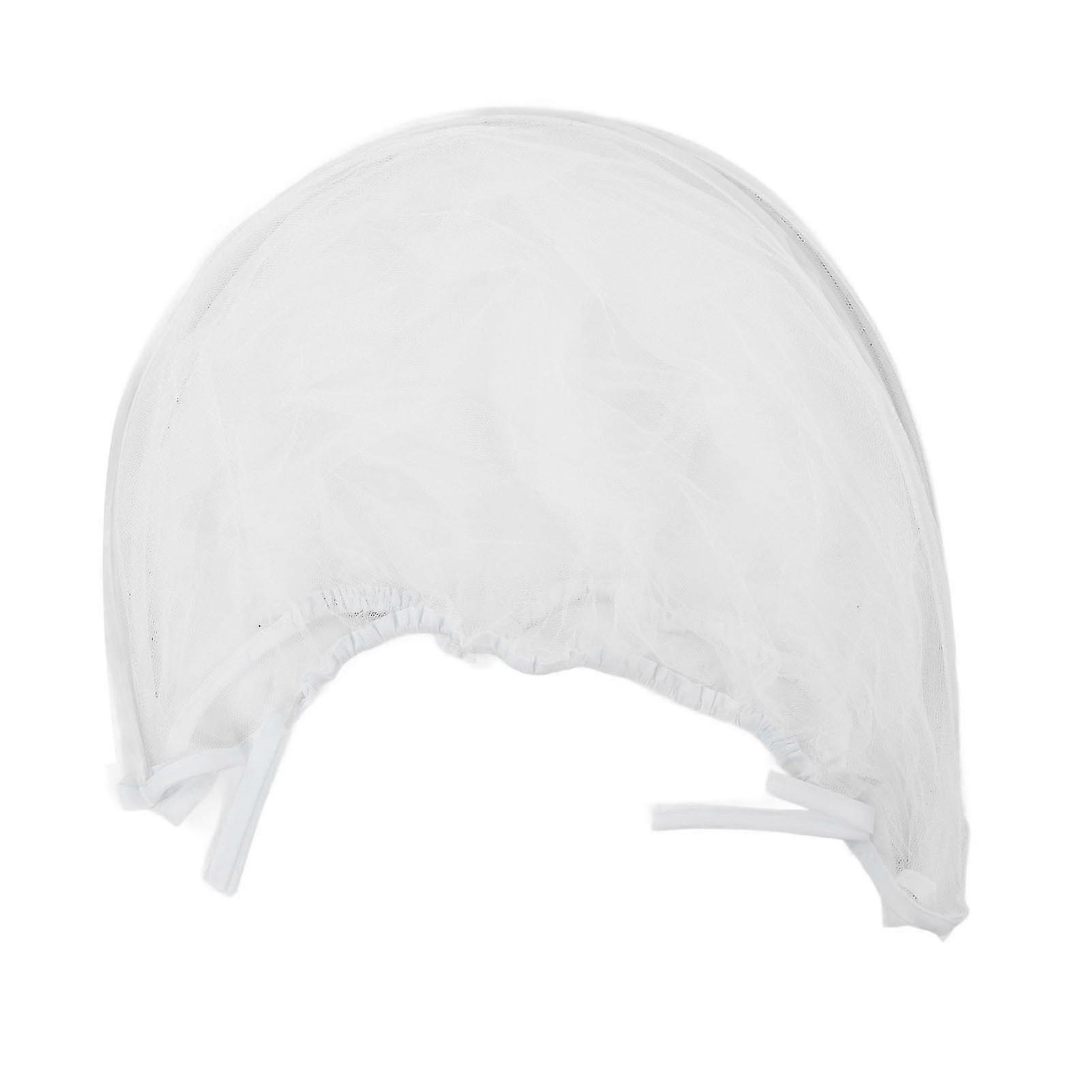 Ultralight Breathable Mesh Baby Stroller Net Cover - Reusable for Bassinet Cradles (White)