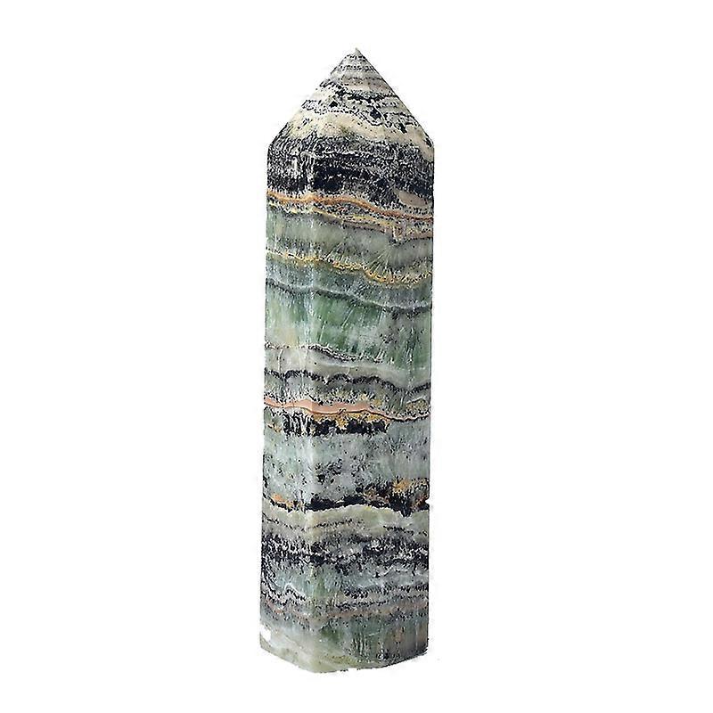Big Size Natural Crystal Point 100-120mm Caribbean Calcite Healing Stone Energy Obelisk Tower Quartz Wand for Home Decor
