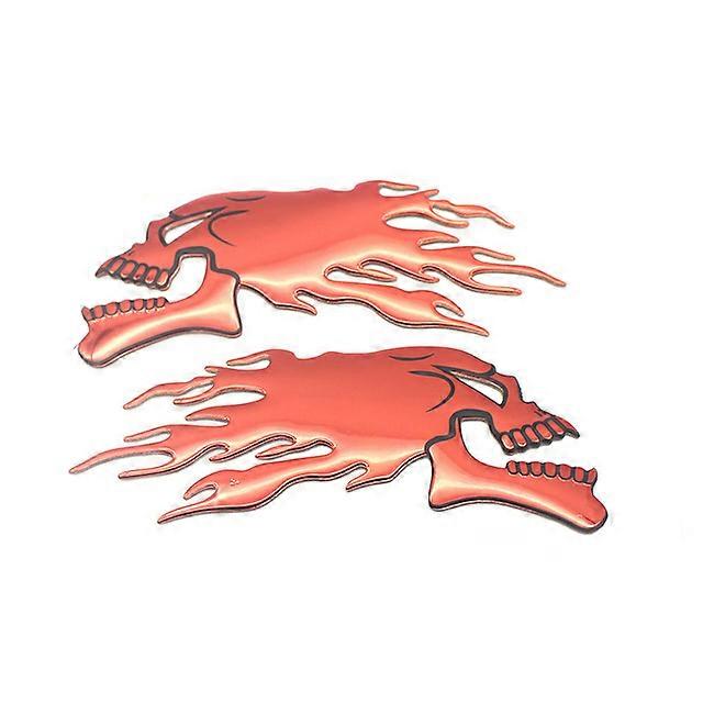 Motorcycle Car Universal 3D Emblem Vehicle Decals Helmet Skull Decals Fuel Tank Vehicle Decals Frame Body Decoration Vehicle Decals Decal