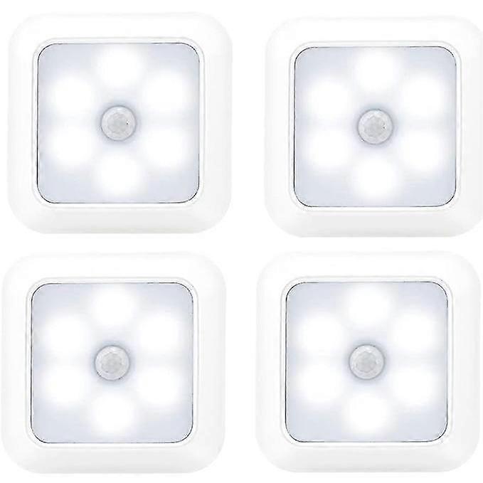 4 Pack Motion Sensor Lights, Led Stair Cabinet Indoor Lights
