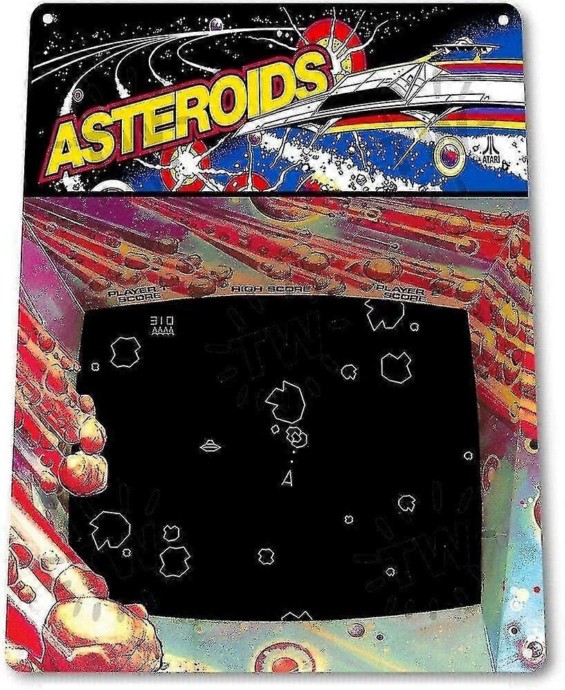 Asteroids Classic Arcade Marquee Game Sign
