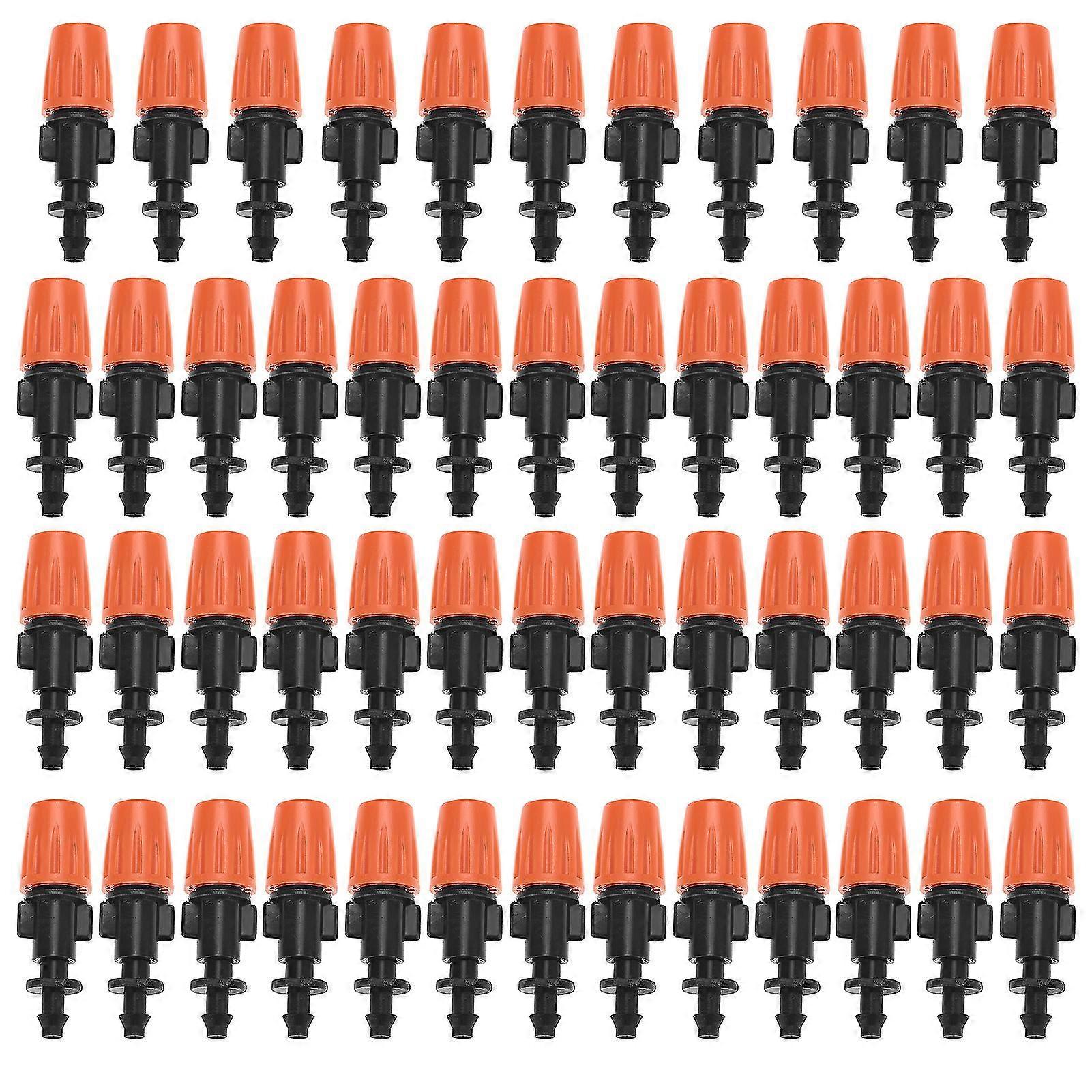 50pcs/set Adjustable Garden Drip Irrigation Misting Nozzles Micro Flowing Sprinkler Head Atomizer