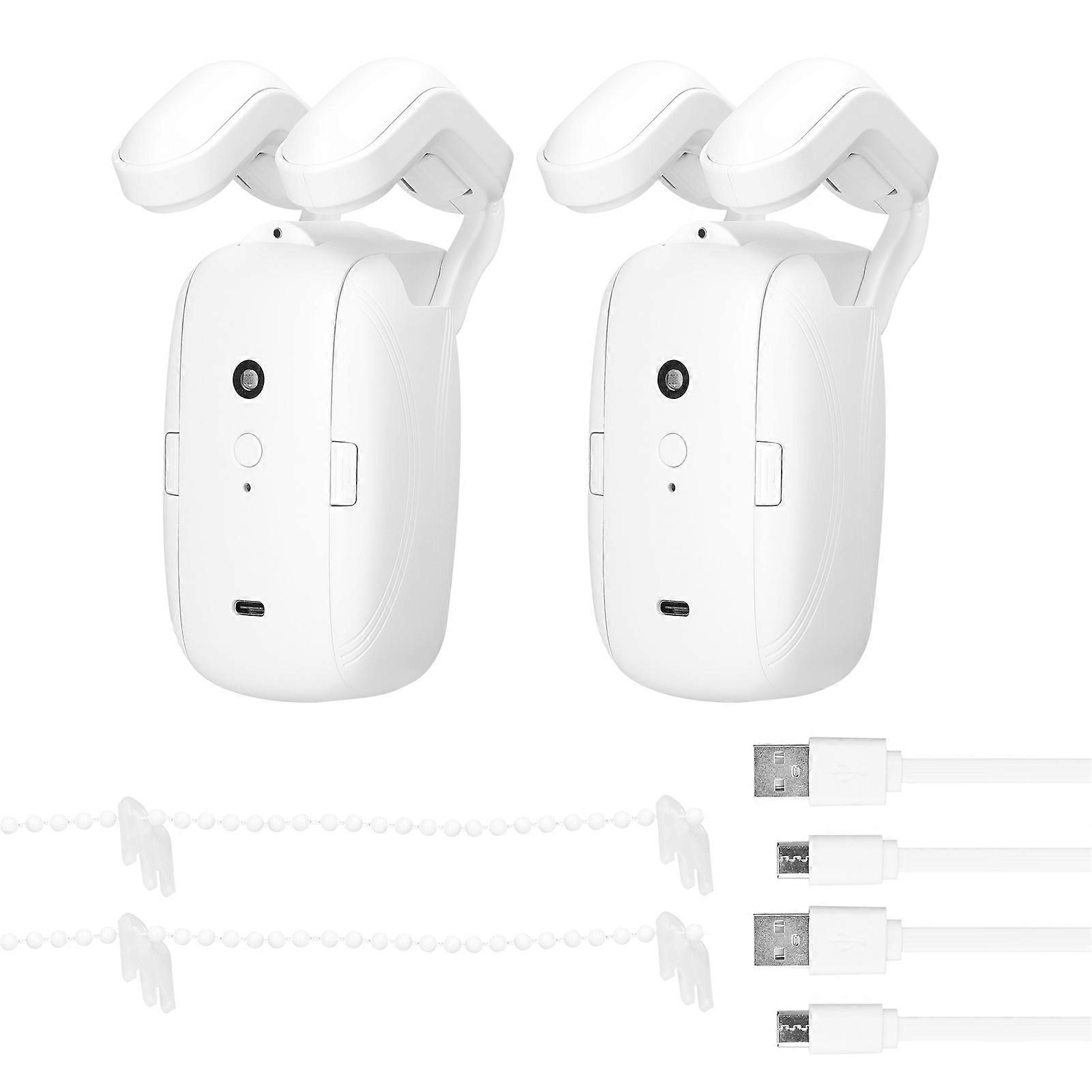2PCS Tuya BT intelligent gardin motor elektrisk gardin robot automatisk åpner ingen ledningsstøtte APP fjernkontroll timer oppsett temperatur og lys se