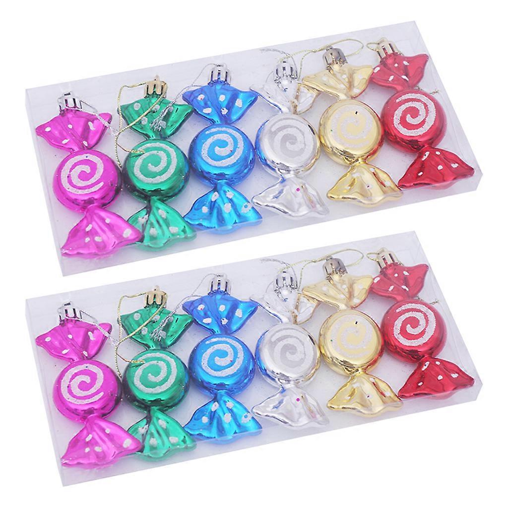 2 Boxes 1 Set Plastic Electroplating Color Candy Prop Made by Plastic Durable and Strong Design with Unique Technique