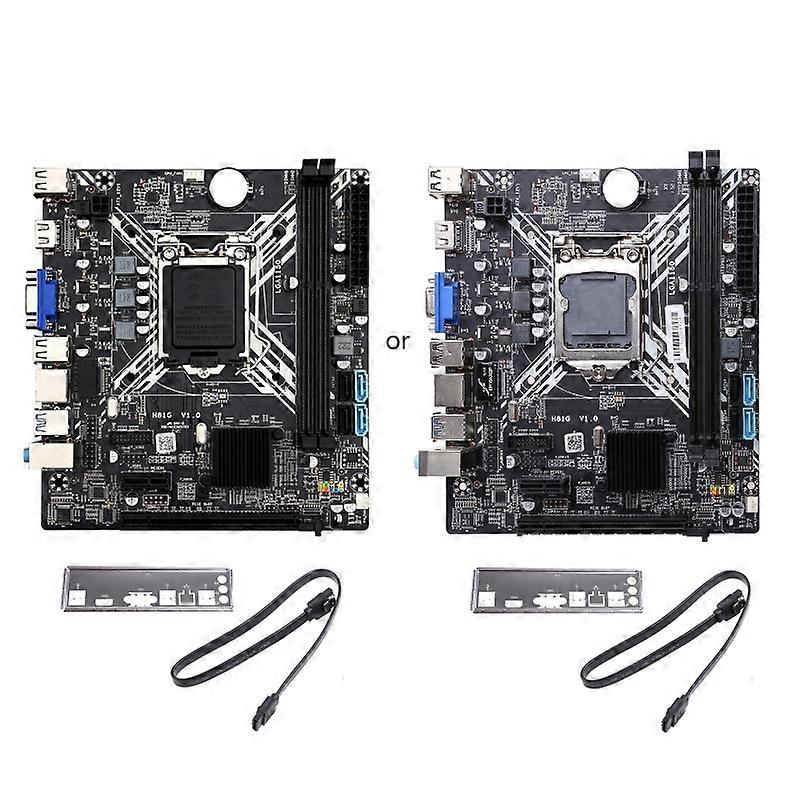 Computer Motherboard H81G Desktop Cpu Supports LGA1150 DDR3 Mainboard 100M