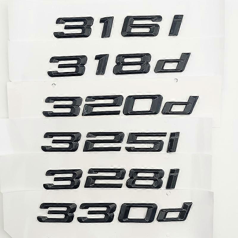 3d Chrome Letters For Car Trunk Emblem Badge Bmw 318i 325i 328i 330i 330d 320i 320d E90 E46 F30 E36 E30 Logo