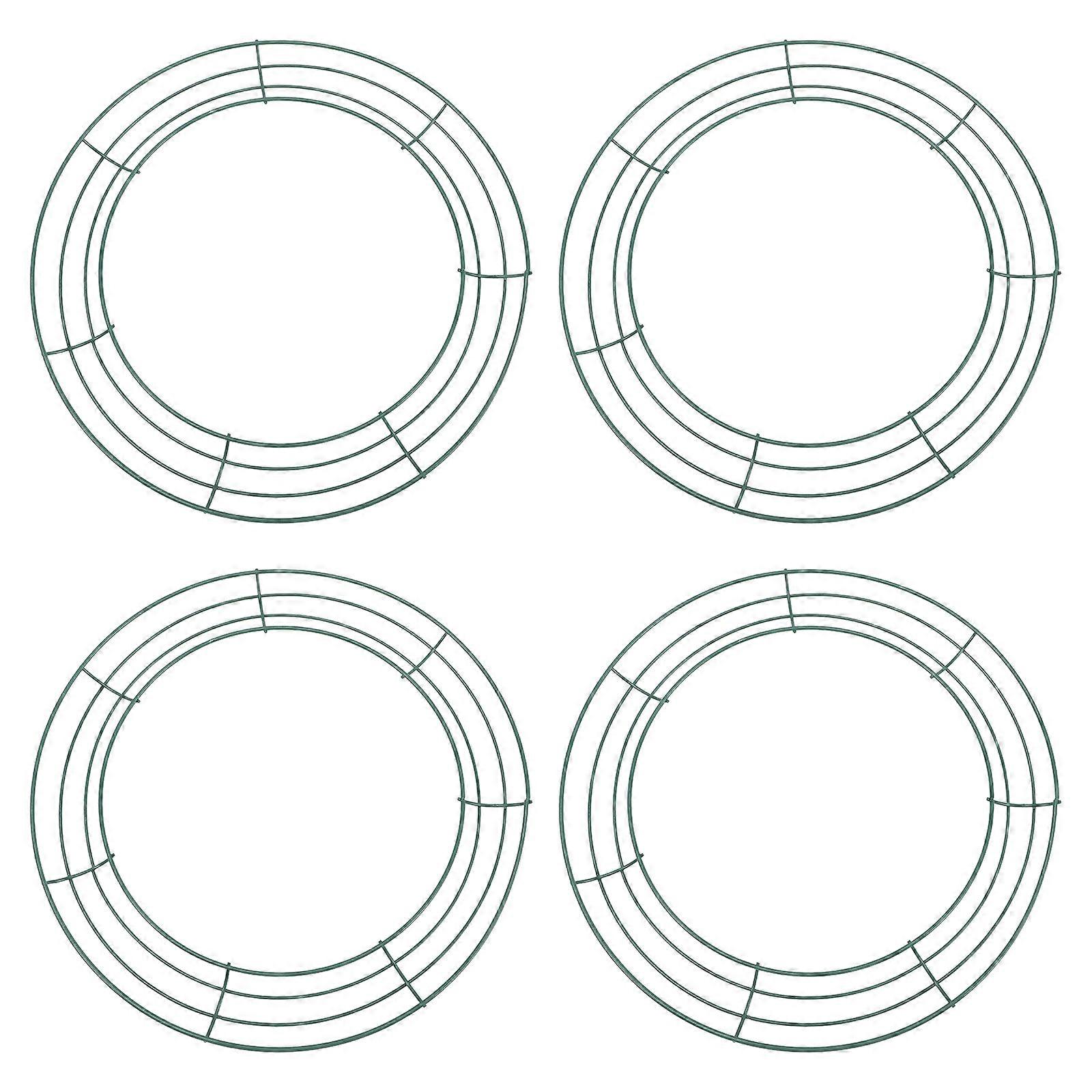 6pcs DIY Iron Wreath Frame Round Wreath Rings Reusable Wreath Making Rings